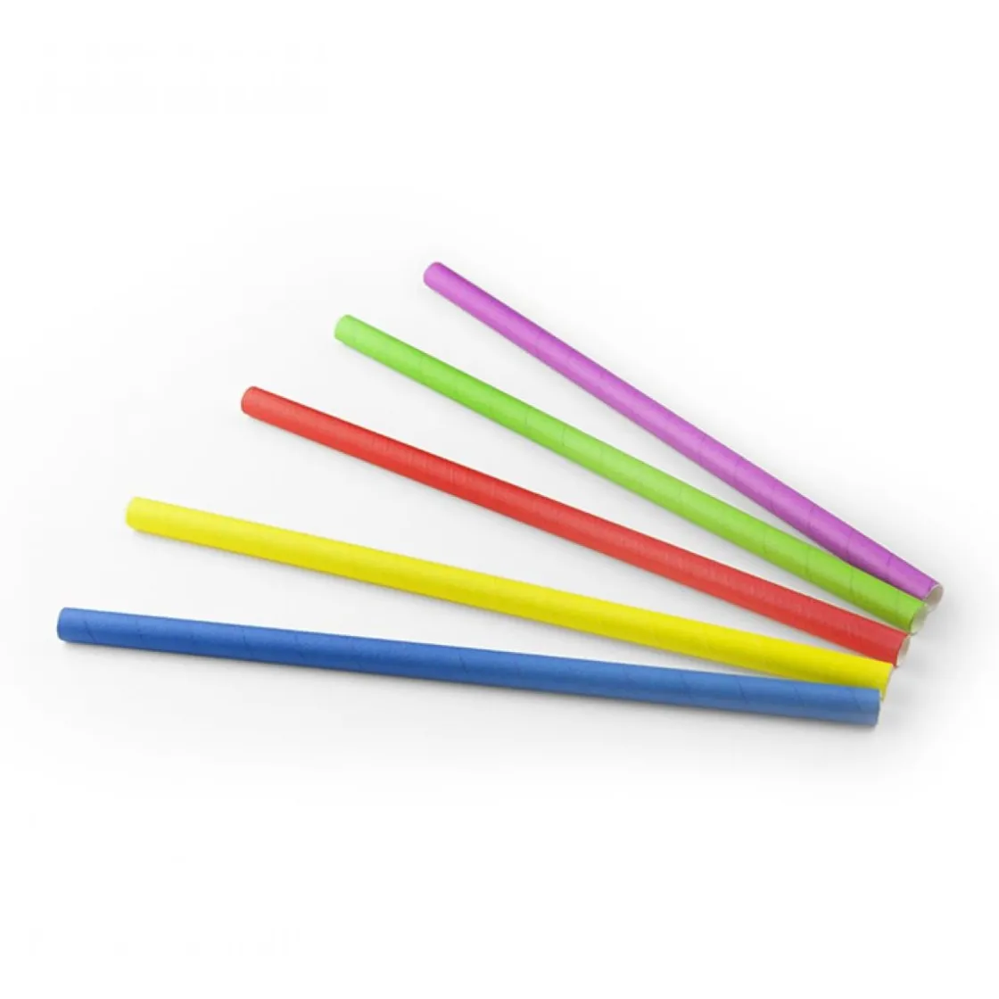 Overig Drinkrietje Papier Assortiment Ø10mmx24cm 100st.* Ijs En Dessert Verpakkingen