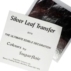 Sugarflair Eetbaar Bladzilver 1 sheet* Figuur Decoraties