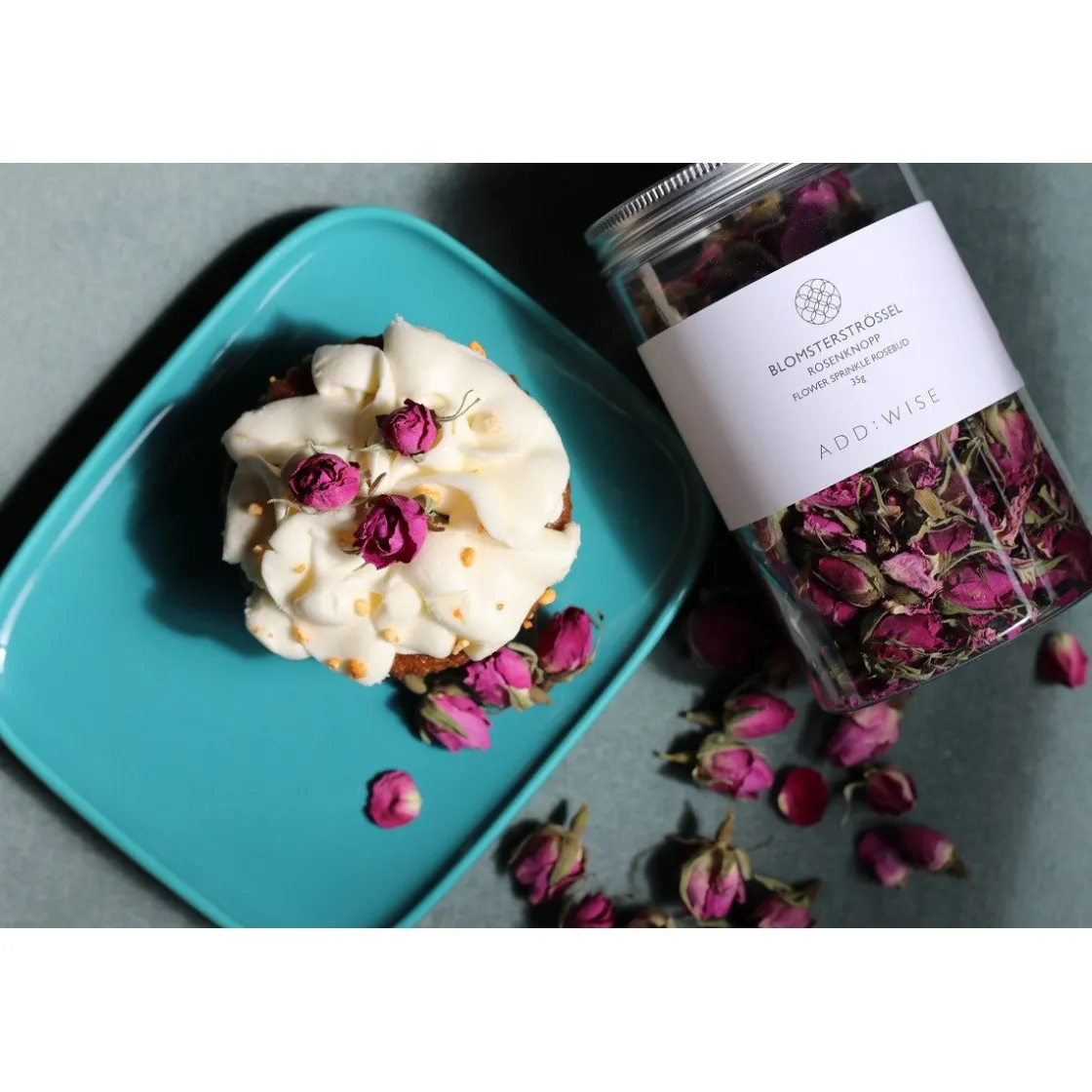 AddWise Eetbare Bloemen Rosebud (Rozenknop) 45g* Bloem Decoraties