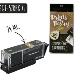 Prints on Pastry Eetbare Inkt Cartridge Zwart XL (PGI-570BK)* Eetbare Inkt Cartridges