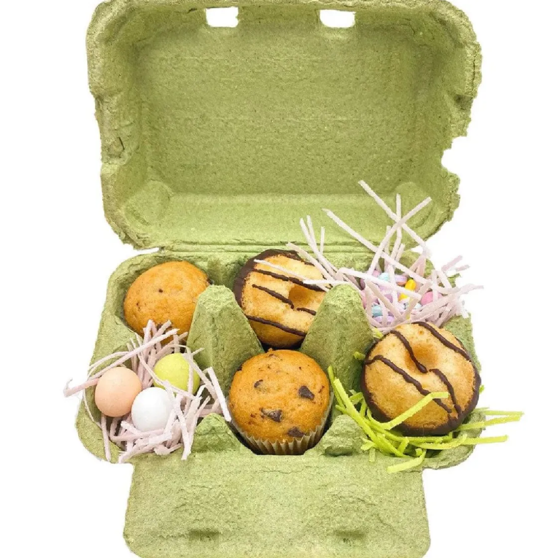 Happy Sprinkles Eierdoos Groen 6 Eieren* Cupcake Doosjes