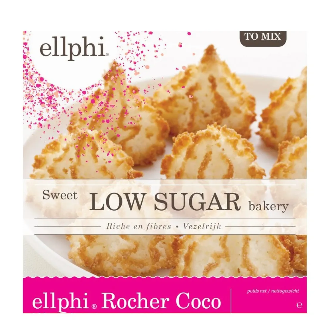 Ellphi Kokosmakronen-mix Suikervrij 500g* Koekmixen|Banketmixen