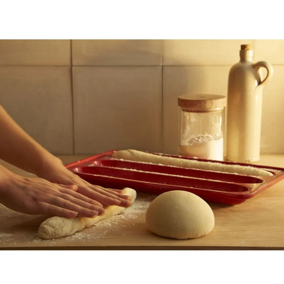 Emile Henry Baguettesvorm Grand Cru 39x24cm* Speciale Bakvormen