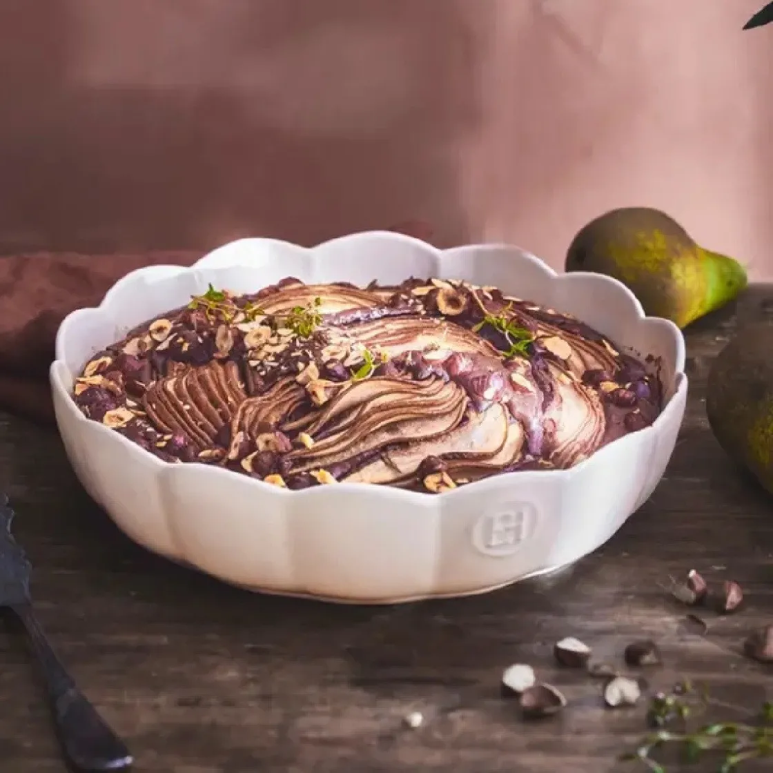 Emile Henry Madeleine Taartvorm Rond Argile Ø27cm* Pannen En Schalen|Ronde Bakvormen