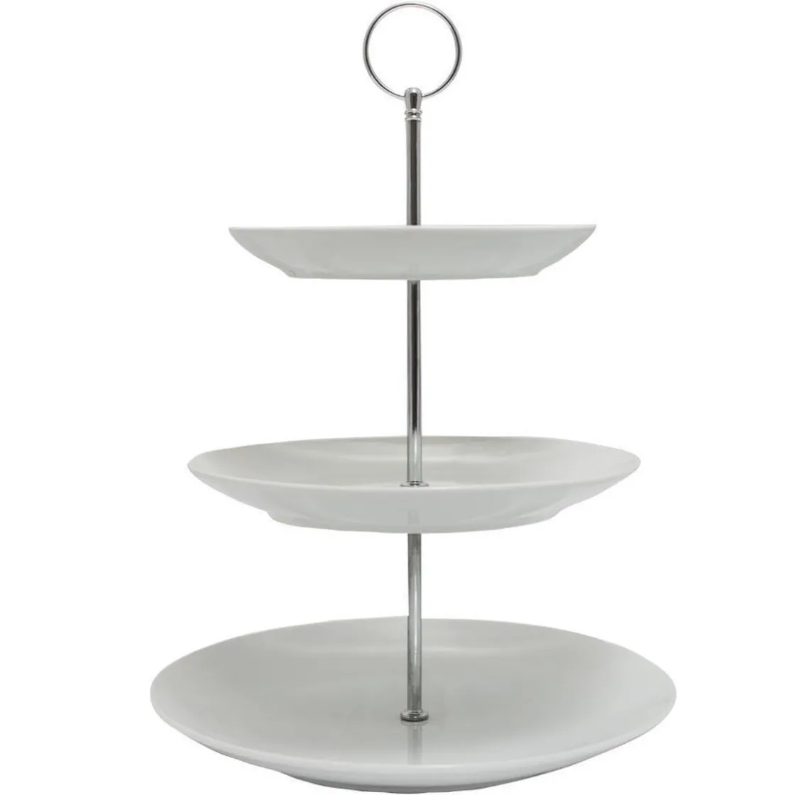 Overig Etagere 3-Laags Porselein* Complete Standaarden