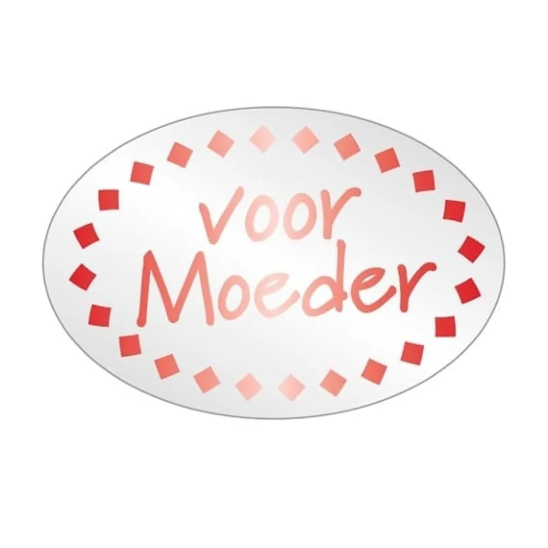 Etiket 'Voor Moeder' 500 stuks*** Chocolade Verpakkingen|Bonbon Doosjes
