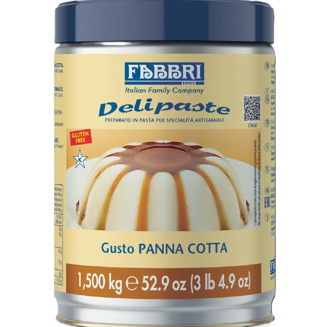 Fabbri Delipaste Panna Cotta 1,5kg* Smaakpasta|Smaakstoffen