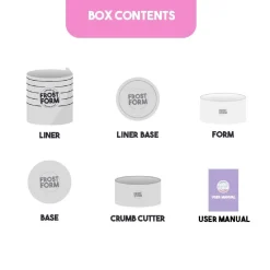 Frost Form Taart Coating Kit Rond 18cm* Smoothers