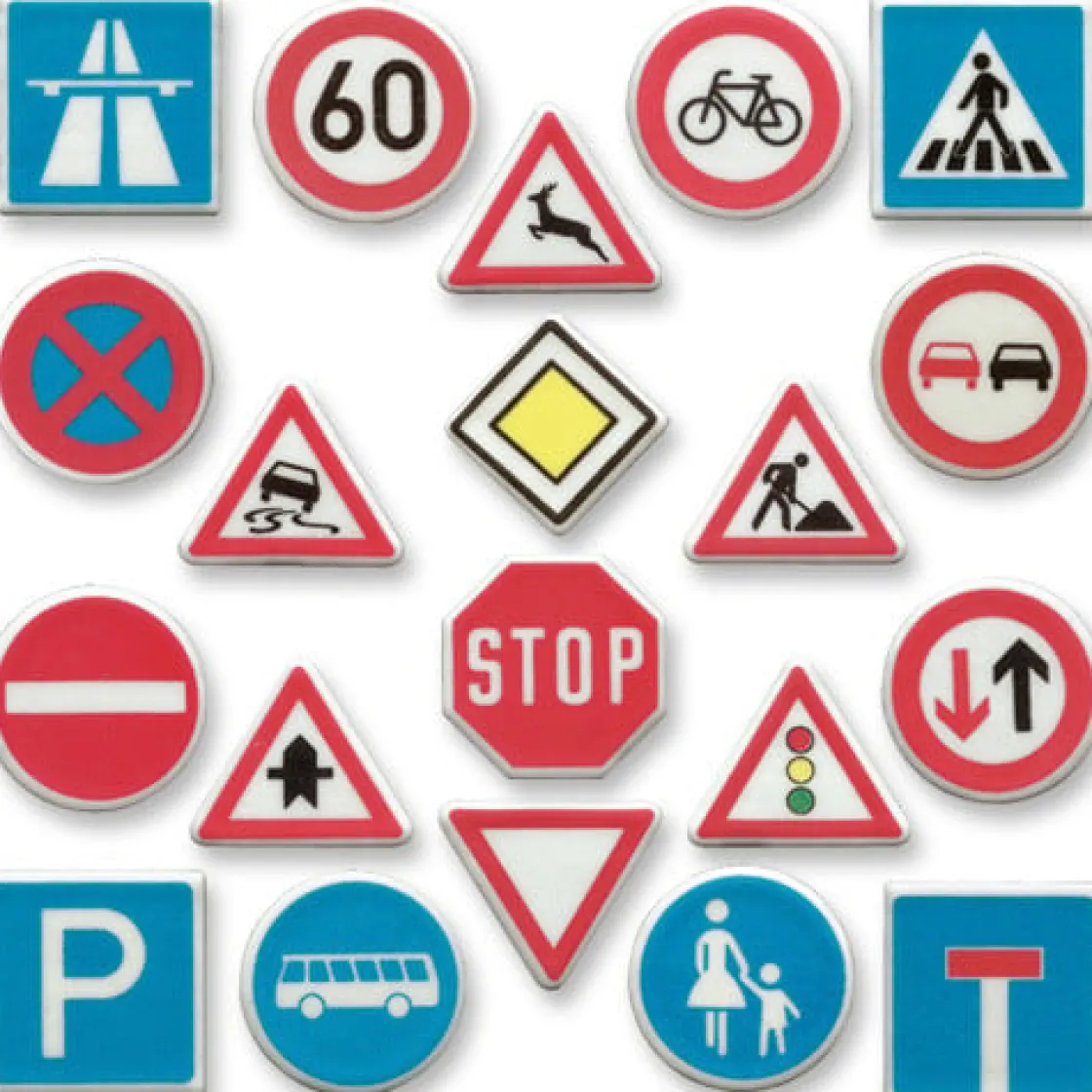 Günthart Fondantschildjes Verkeersborden 100st.* Figuur Decoraties