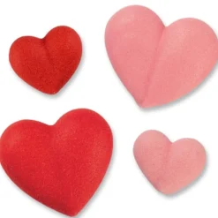 Günthart Suikerdecoratie Hartjes Rood/Roze 288st.* Figuur Decoraties