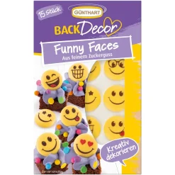 Günthart Suikerdecoratie Smiley 15st.* Figuur Decoraties