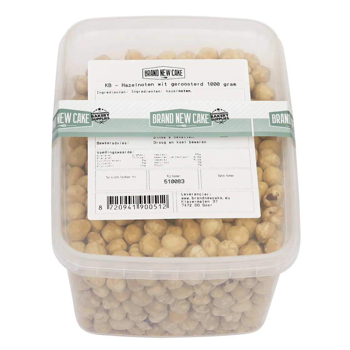 BrandNewCake Hazelnoten Wit Geroosterd 1kg* Zaden, Granen, Noten En Vruchten