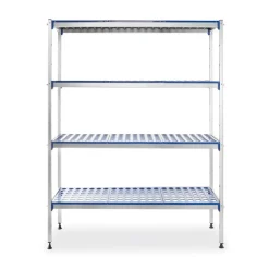 Hendi Aluminium opbergrek 1280x405x(h)1685mm* Horeca Opslag- En Serveersystemen