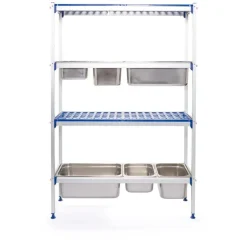 Hendi Aluminium opbergrek voor GN containers* Horeca Opslag- En Serveersystemen