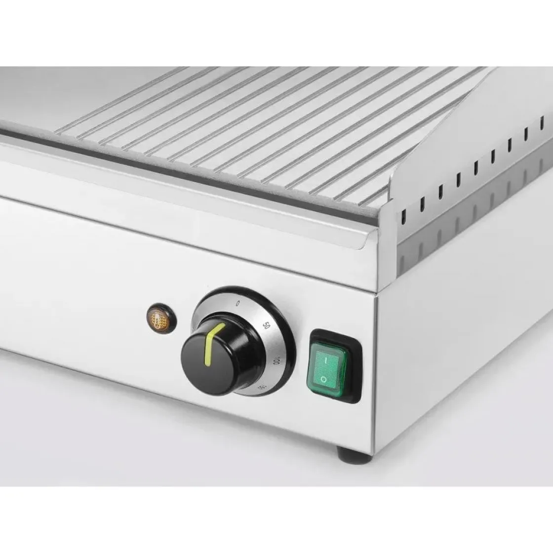 Hendi Bakplaat 1/3 geribbeld 220V/3500W* Bak- En Kookapparaten