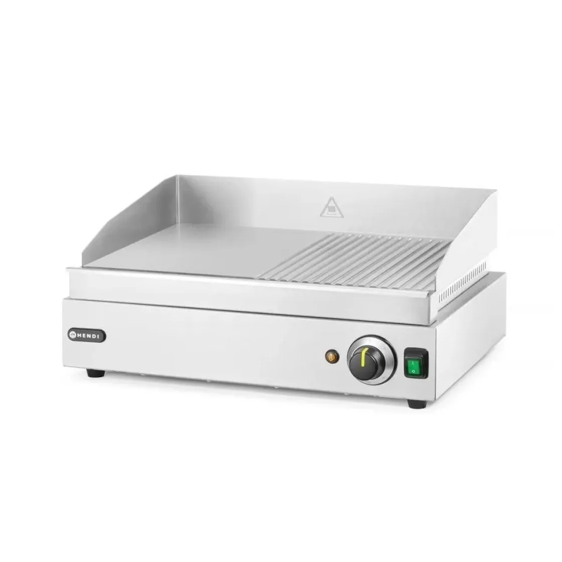 Hendi Bakplaat half geribbeld 1/2 glad 1/2 geribd 230V/2400W* Bak- En Kookapparaten