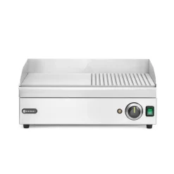 Hendi Bakplaat half geribbeld 220V/2400W* Bak- En Kookapparaten