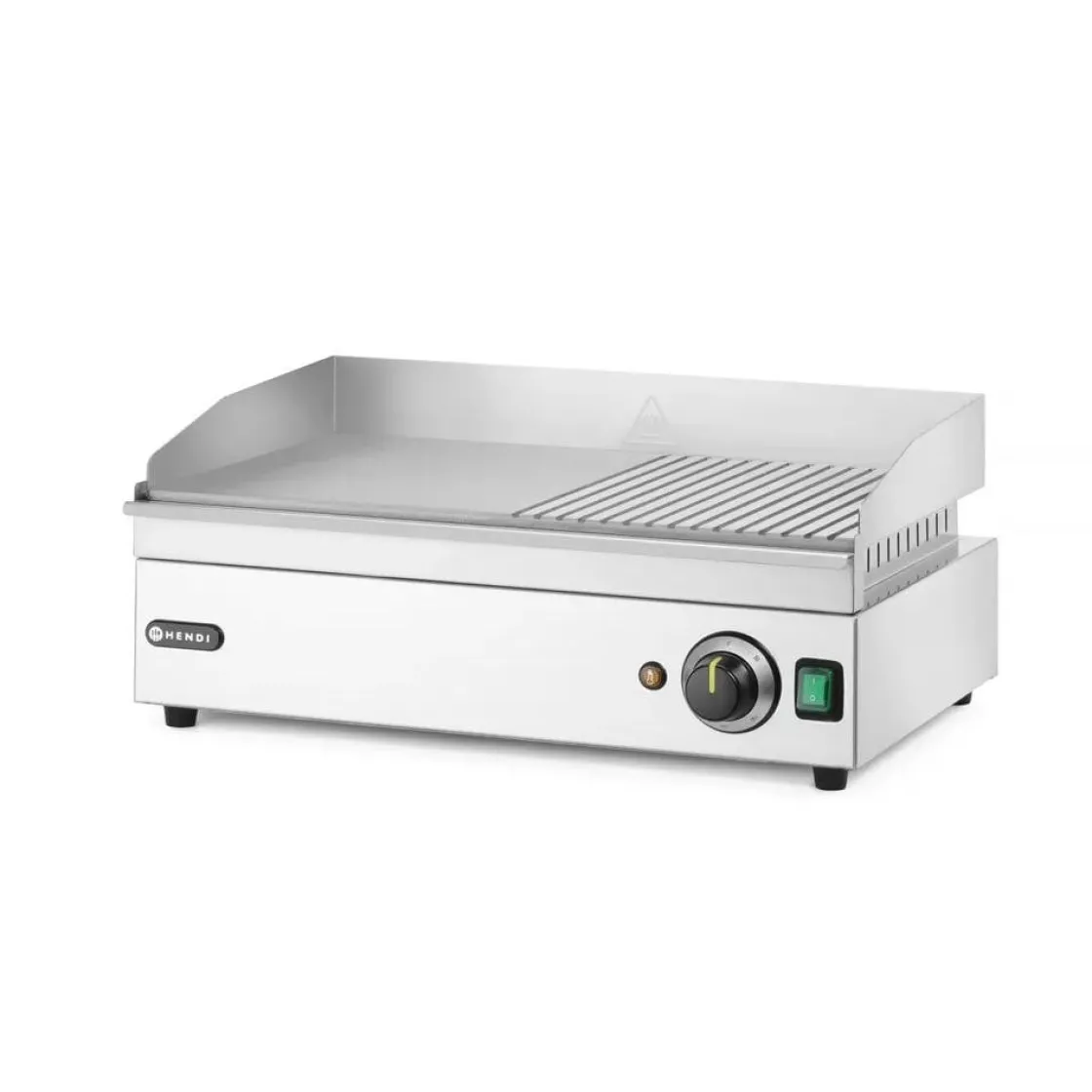 Hendi Bakplaat half geribbeld 220V/2400W* Bak- En Kookapparaten