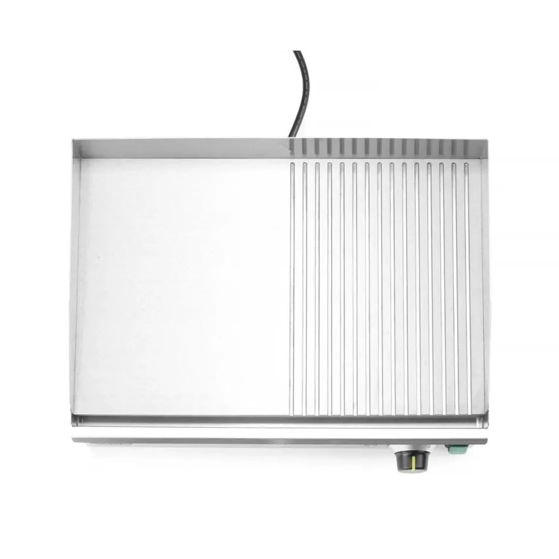 Hendi Bakplaat half geribbeld 220V/2400W* Bak- En Kookapparaten