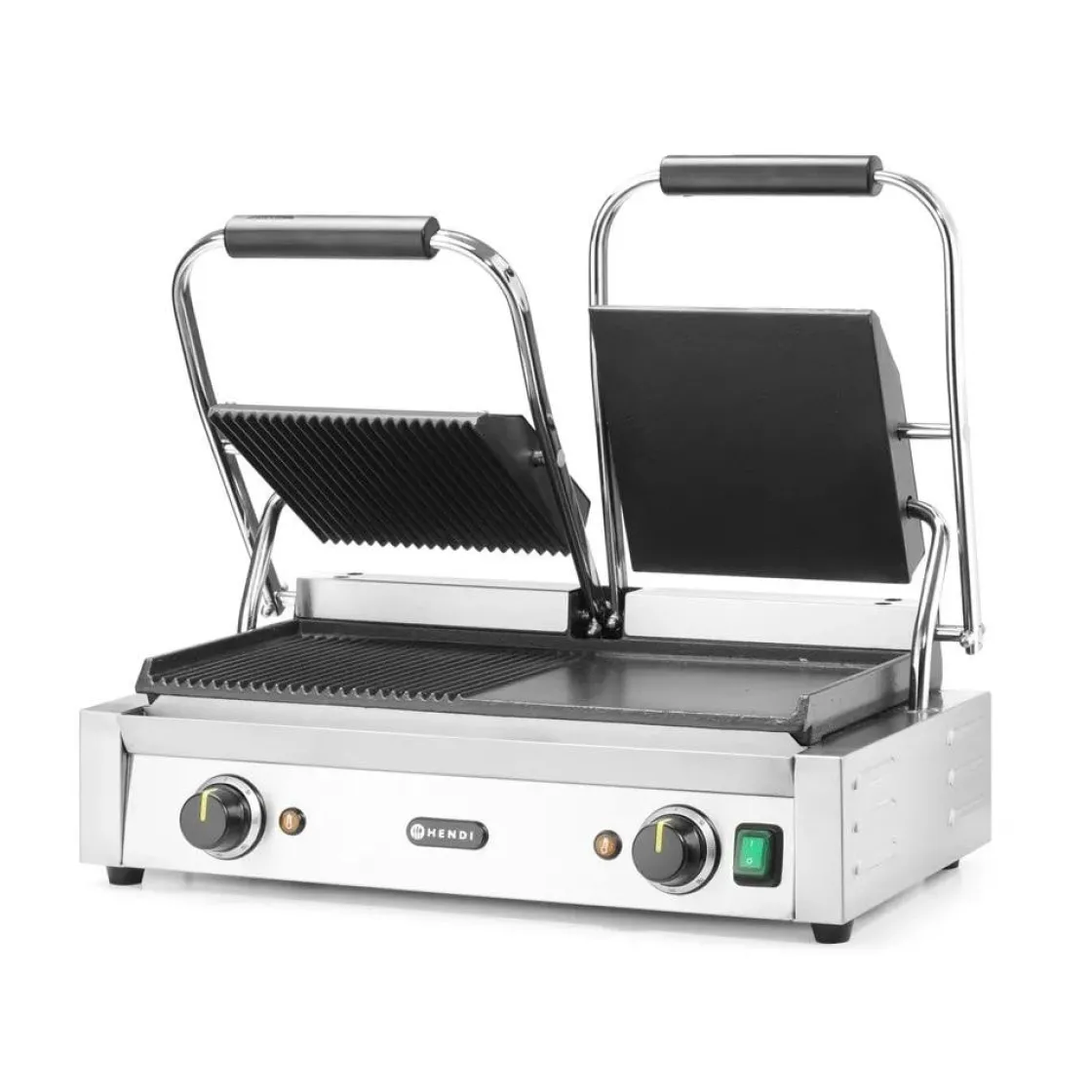 Hendi Contactgrill - dubbele versie half geribd* Bak- En Kookapparaten