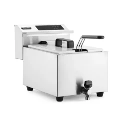 Hendi Friteuse met aftapkraan digitaal - 8L* Bak- En Kookapparaten