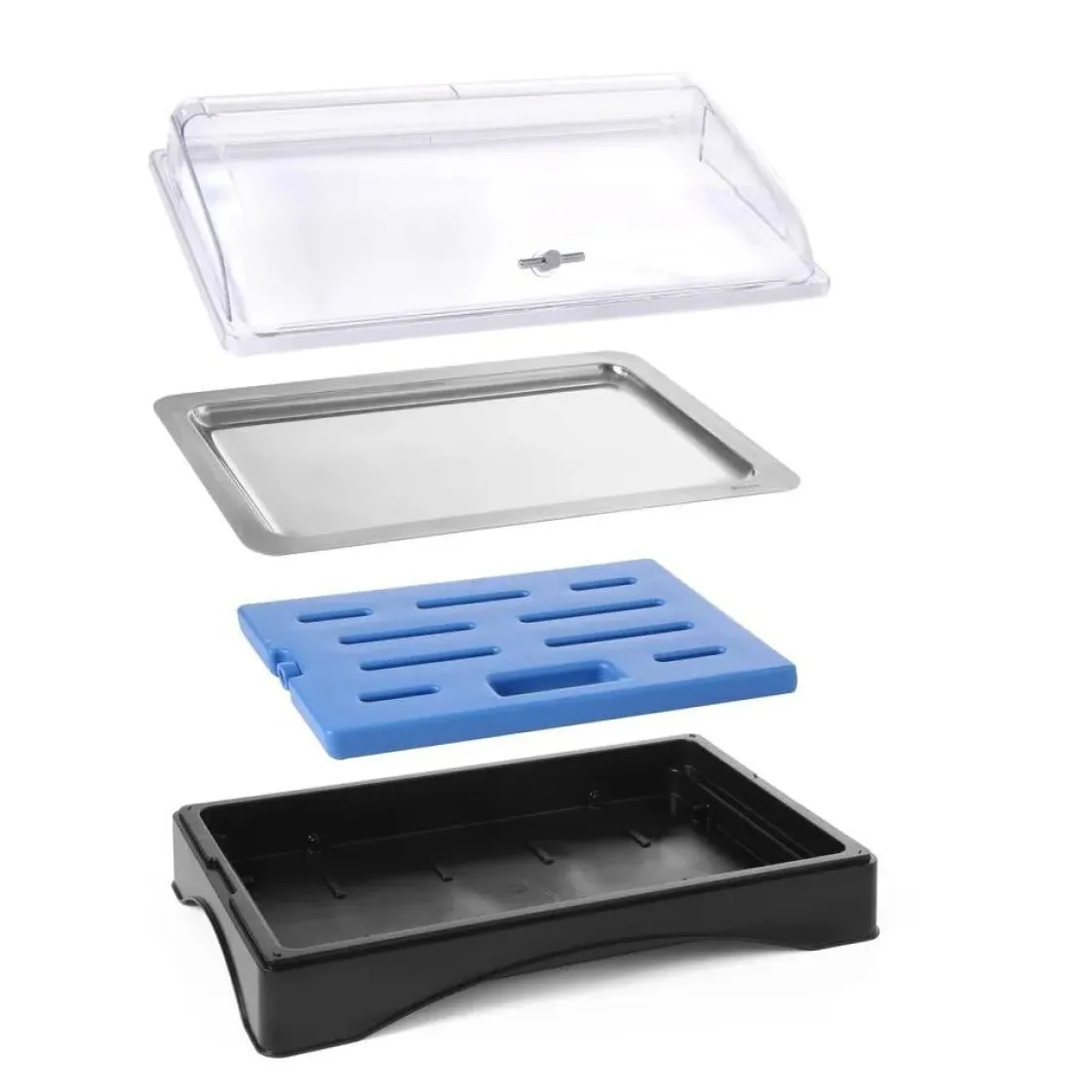 Hendi Gekoeld presentatie display met kap - Gastronorm 1/1* Toonbankdisplays