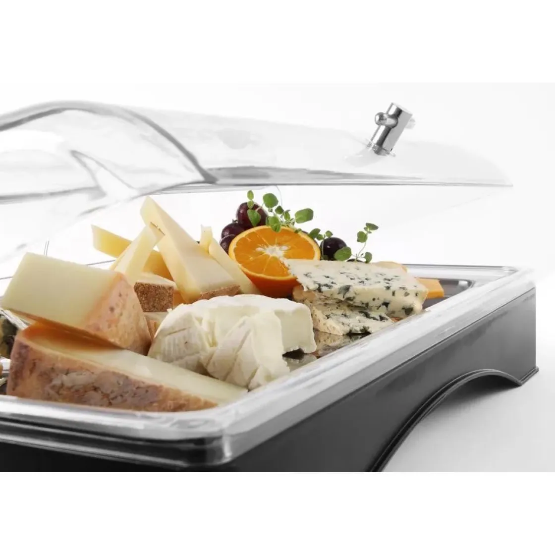 Hendi Gekoeld presentatie display met kap - Gastronorm 1/1* Toonbankdisplays