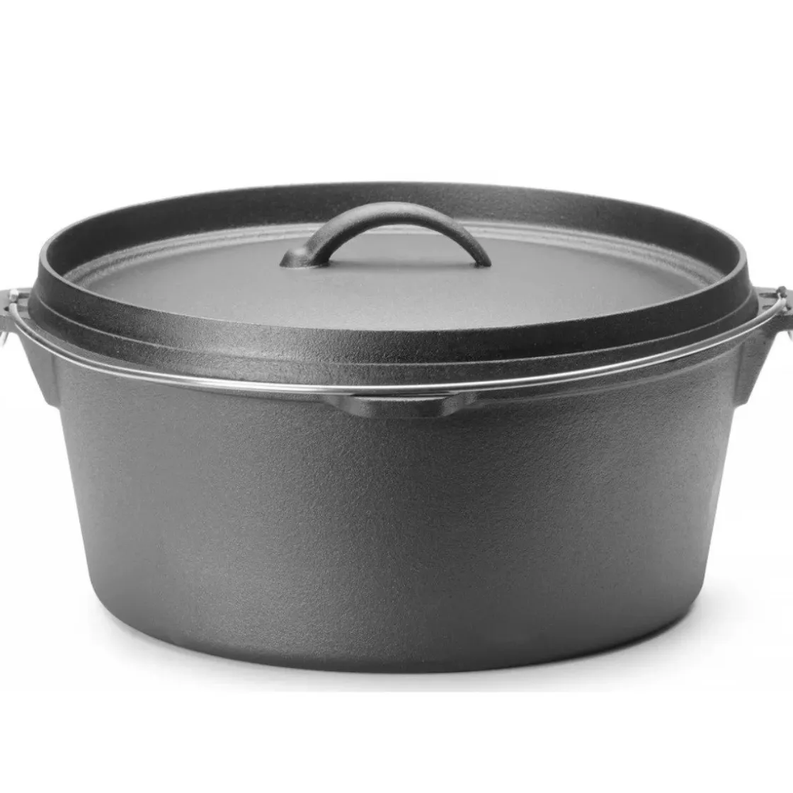 Hendi Gietijzeren Pan met Deksel Ø31cm (7,2L)* Pannen En Schalen