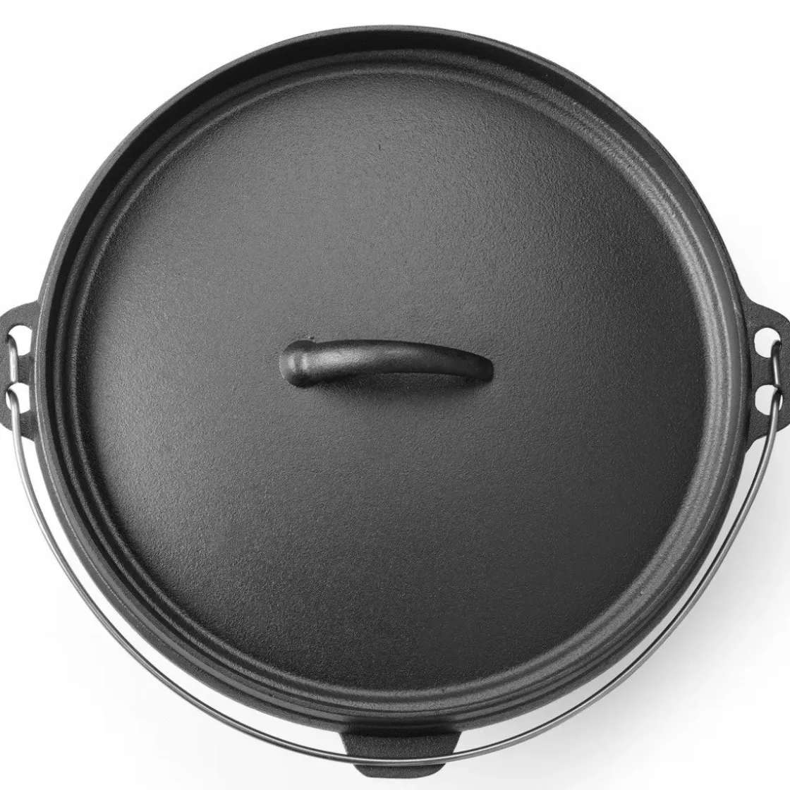 Hendi Gietijzeren Pan met Deksel Ø31cm (7,2L)* Pannen En Schalen