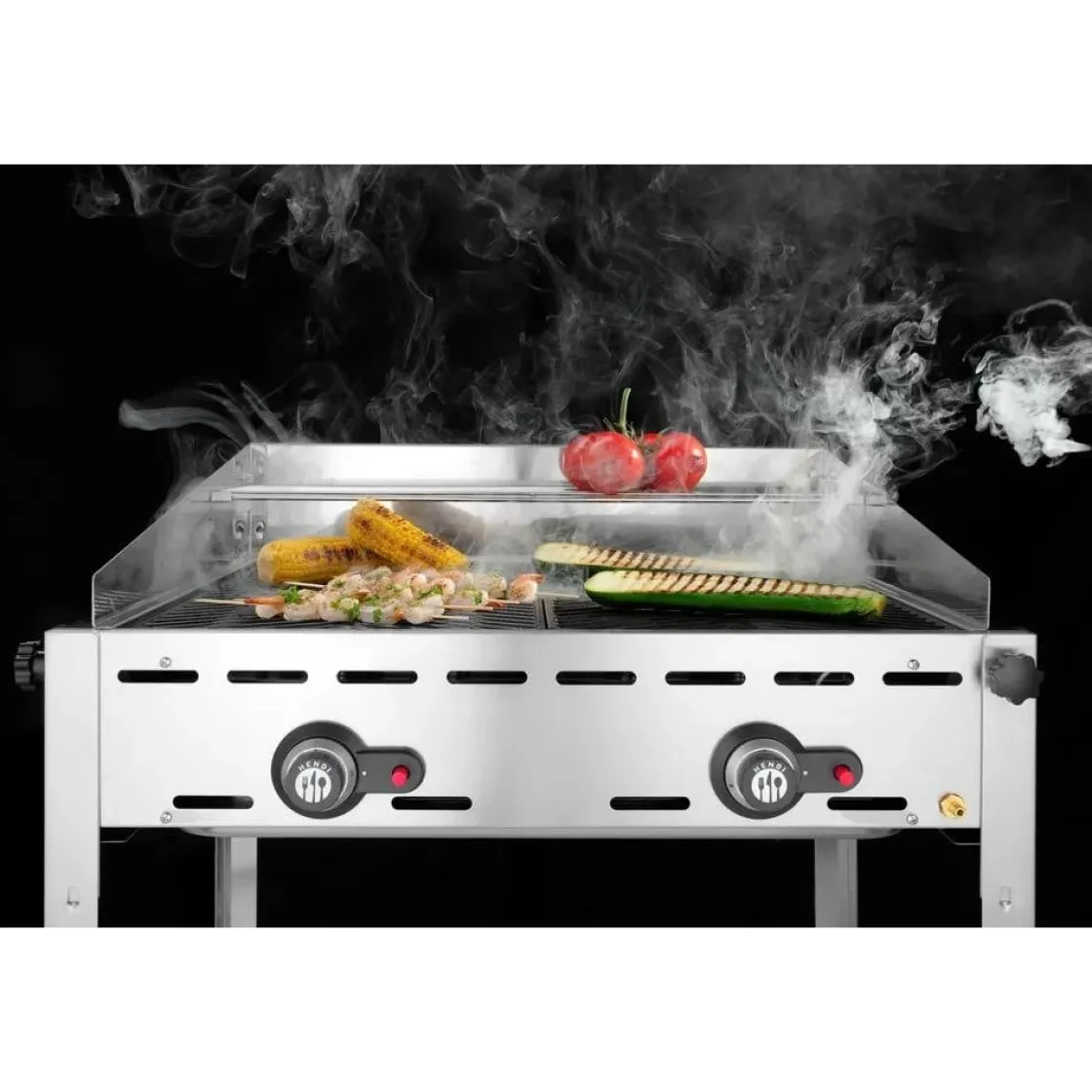 Hendi Green Fire 2 branders incl. 2 RVS GN 1/1 roosters* Bak- En Kookapparaten