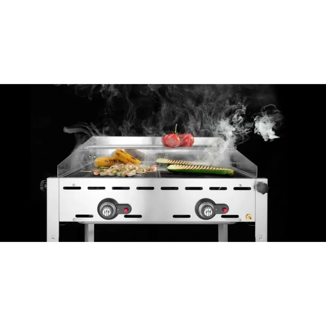 Hendi Green Fire 2 branders incl. 2 RVS GN 1/1 roosters* Bak- En Kookapparaten