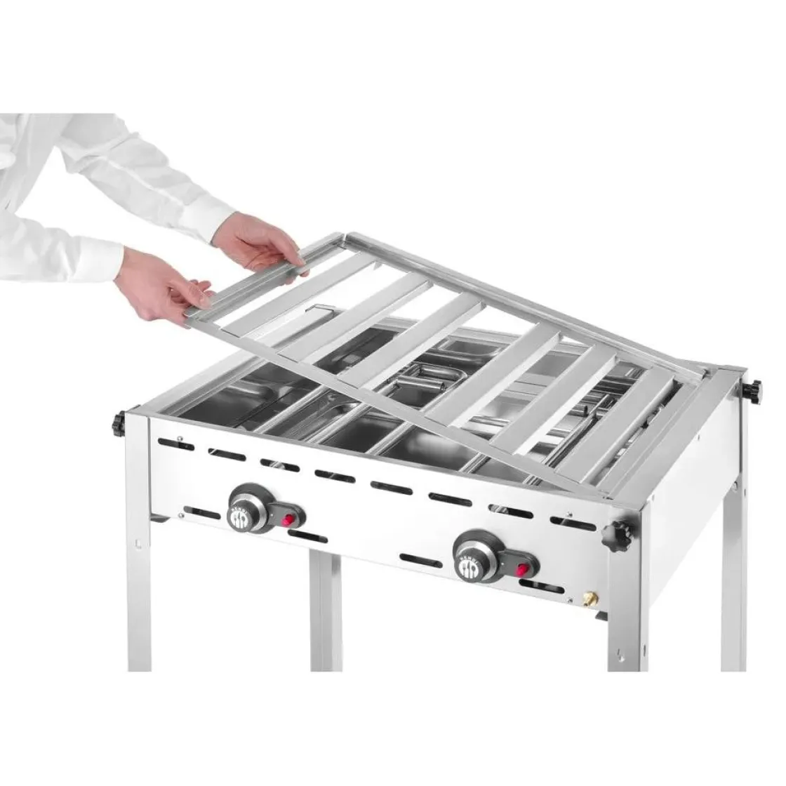 Hendi Green Fire 2 branders incl. bakplaat + GN 1/1 rooster* Bak- En Kookapparaten