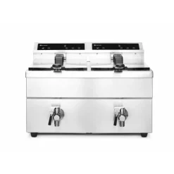 Hendi Inductie friteuse met aftapkraan - 2 x 8L* Bak- En Kookapparaten