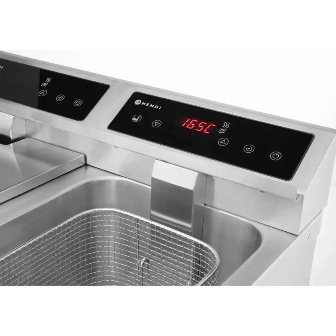 Hendi Inductie friteuse met aftapkraan - 2 x 8L* Bak- En Kookapparaten