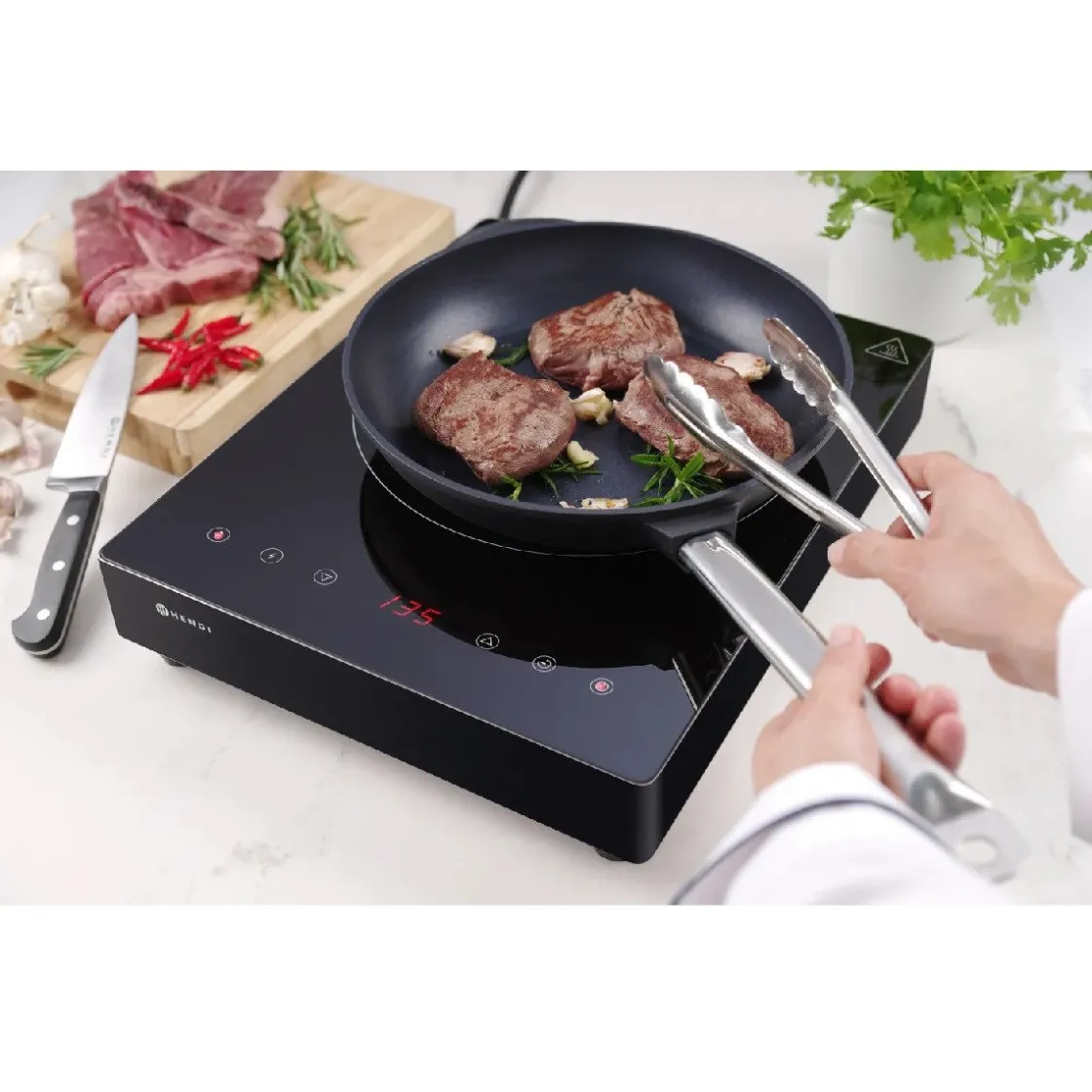 Hendi Inductiekookplaat 3500W Kitchen Line* Bak- En Kookapparaten