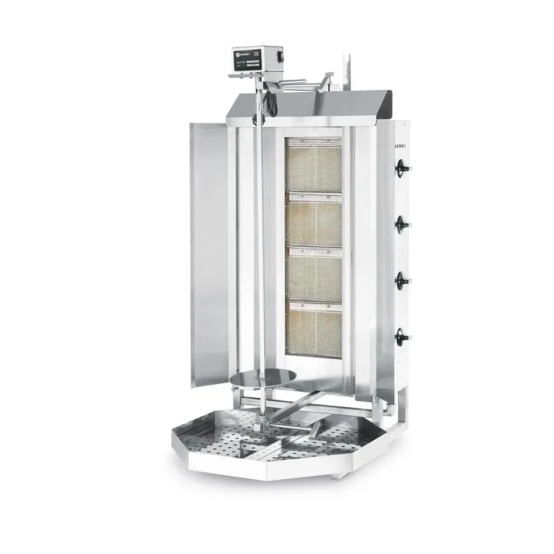Hendi Kebabgrill gas 13kW 735x745x(H)1110mm* Bak- En Kookapparaten