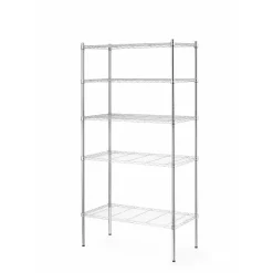 Hendi Opbergrek met 5 schappen Chroom* Horeca Opslag- En Serveersystemen