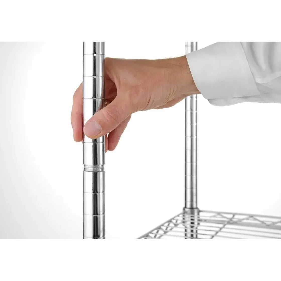 Hendi Opbergrek met 5 schappen Chroom* Horeca Opslag- En Serveersystemen