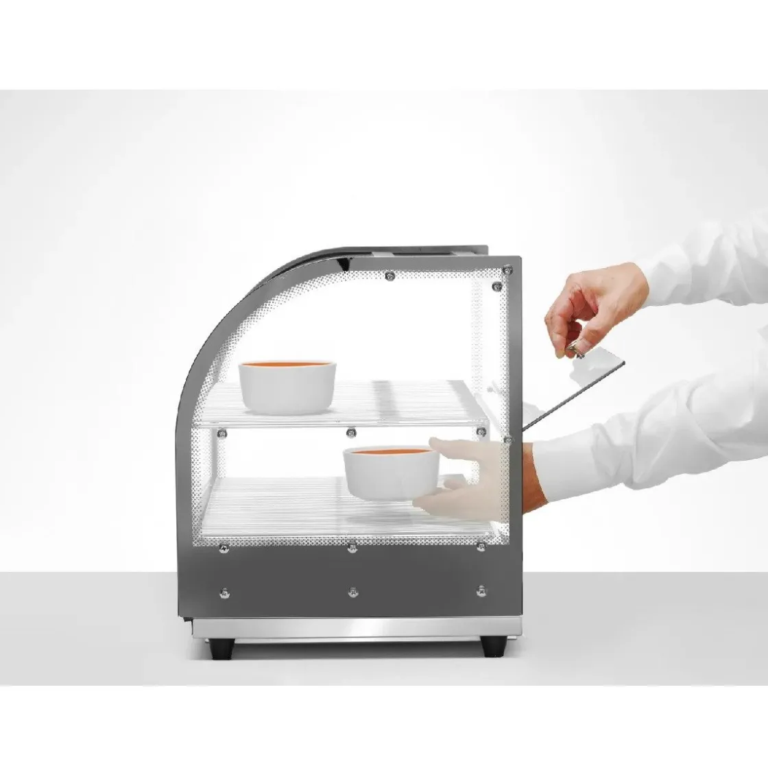 Hendi Opzet Warmhoudvitrine Tweelaags* Toonbankdisplays