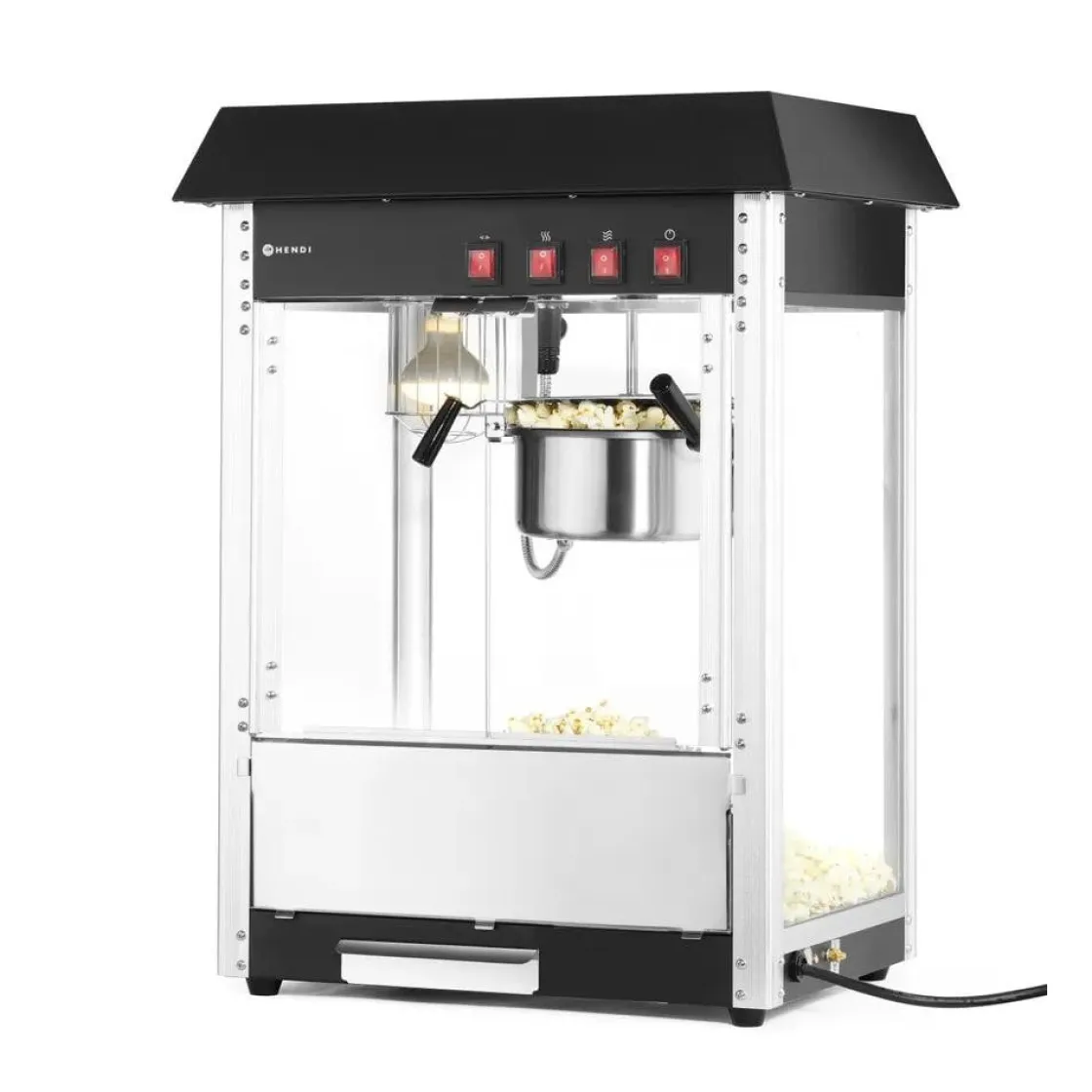 Hendi Popcornmachine Zwart* Bak- En Kookapparaten