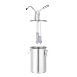 Hendi Sauspomp roestvast staal 4,5L* Pannen En Schalen