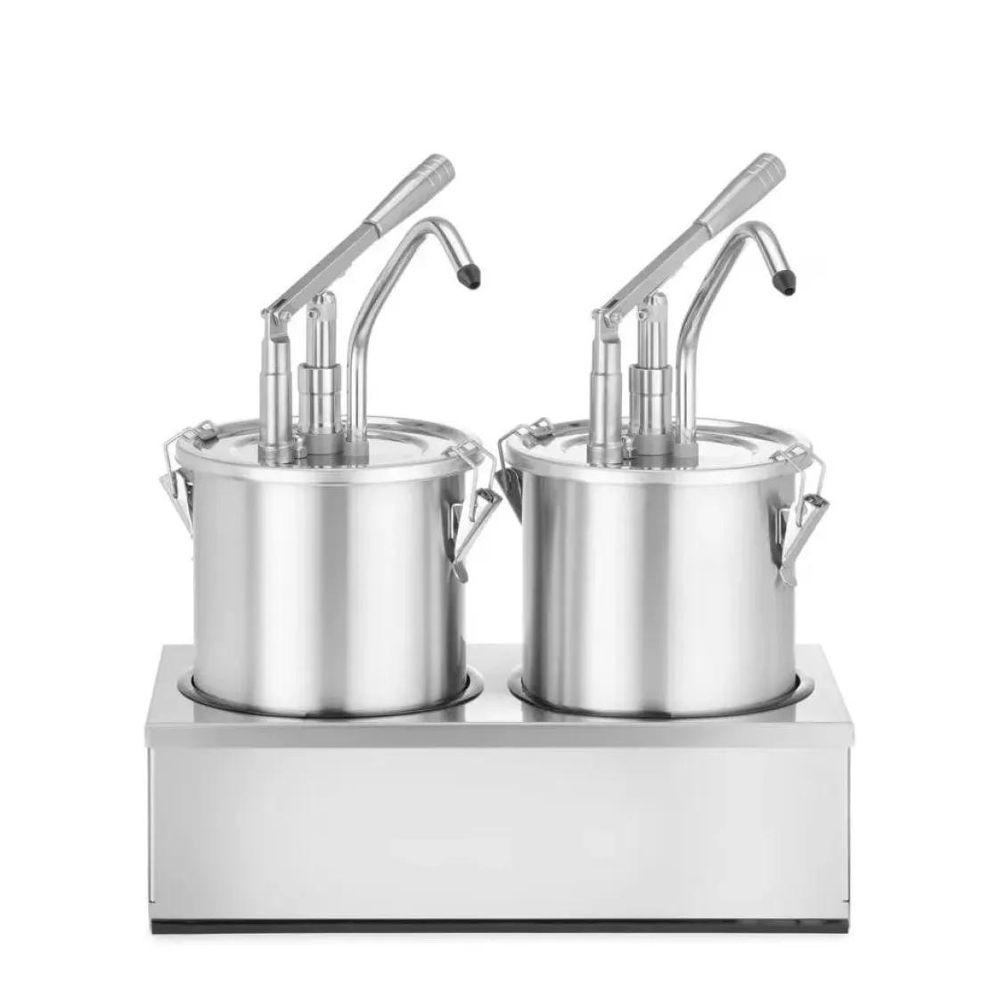 Hendi Sauspomp roestvast staal set 2 stuks 2x 4,5L* Pannen En Schalen