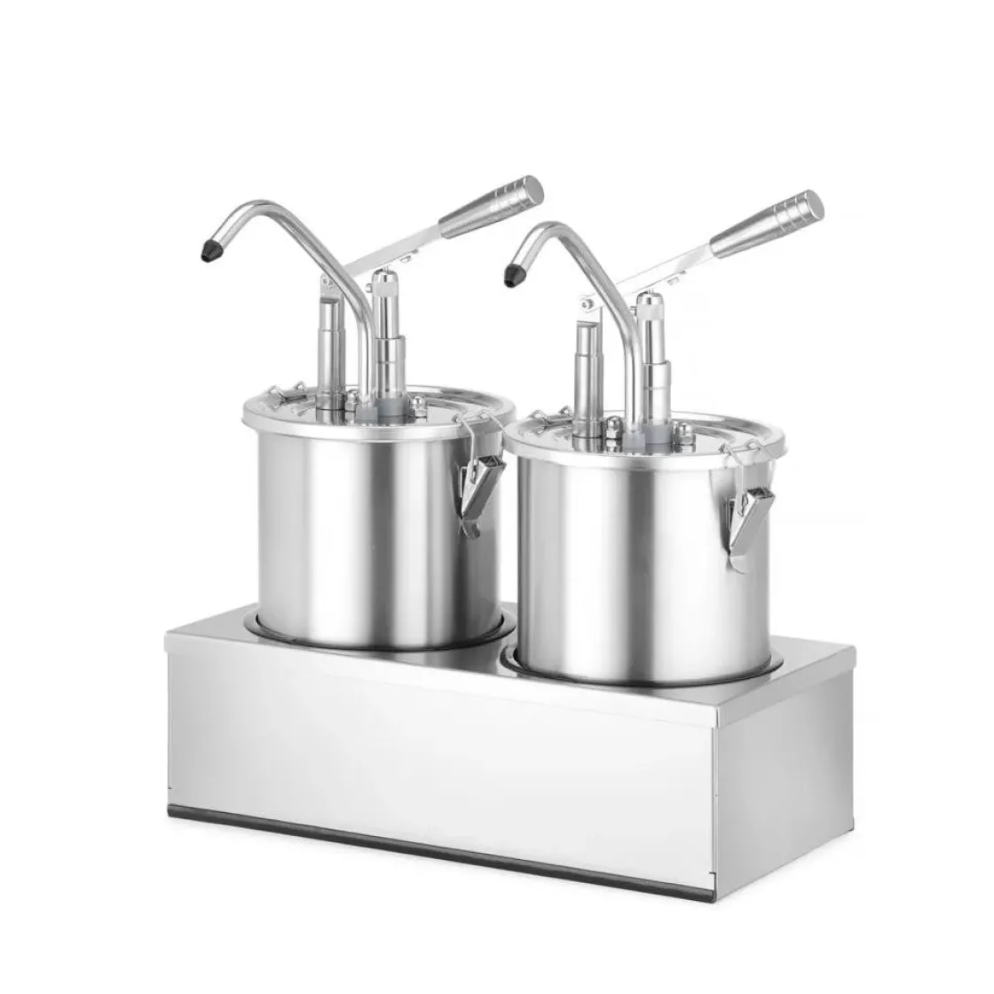 Hendi Sauspomp roestvast staal set 2 stuks 2x 4,5L* Pannen En Schalen