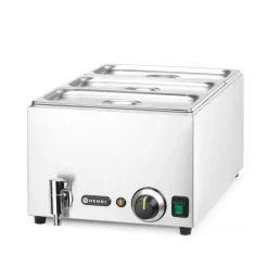 Hendi Set: Bain-marie met afvoerkraan + 3x GN 1/3 en deksel* Bak- En Kookapparaten