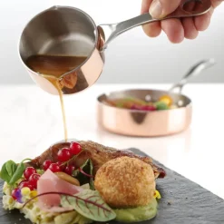 Hendi Steelpannetje Koper met Schenktuit Ø75x40mm* Pannen En Schalen