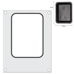 Hendi Traysealer matrix container 187x137 mm* Sealen