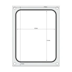 Hendi Traysealer matrix container 227x178 mm* Sealen