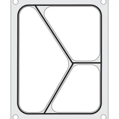 Hendi Traysealer matrix Driedelige container 227x178 mm* Sealen