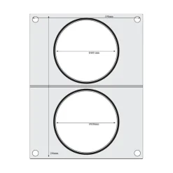 Hendi Traysealer matrix 2x soepcontainer ø115 mm* Sealen
