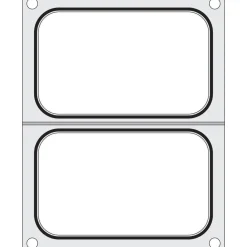 Hendi Traysealer matrix 2x container 178x113 mm* Sealen
